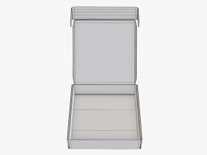 Corrugated cardboard paper box packaging 08 Modelo 3D