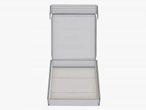Corrugated cardboard paper box packaging 08 3D Model