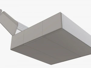 Corrugated cardboard paper box packaging 08 3D Model