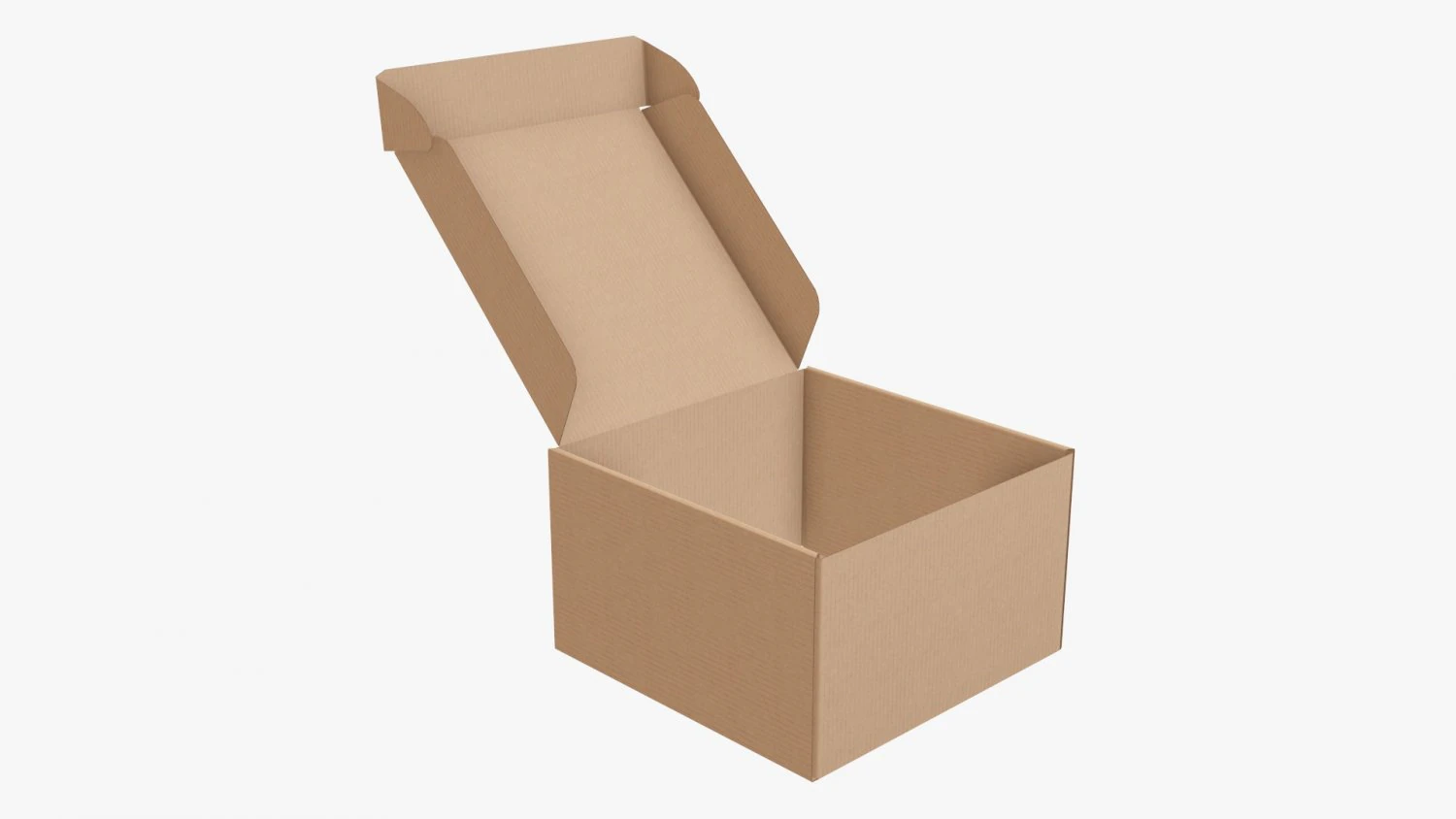 Embalaje de caja de papel de cartón corrugado 09 Modelo 3D .c4d .max .obj .3ds .fbx .stl .blend