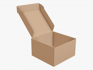 Corrugated cardboard paper box packaging 09 Modelo 3D
