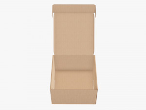 Corrugated cardboard paper box packaging 09 Modelo 3D