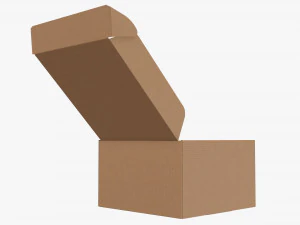 Embalaje de caja de papel de cart&oacute;n corrugado 09 Modelo 3D