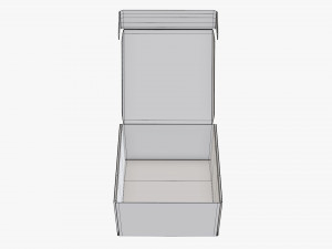 Corrugated cardboard paper box packaging 09 Modelo 3D