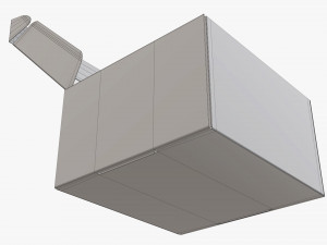 Corrugated cardboard paper box packaging 09 Modelo 3D