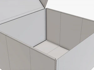 Embalaje de caja de papel de cart&oacute;n corrugado 09 Modelo 3D