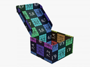 Corrugated cardboard paper box packaging 09 Modelo 3D