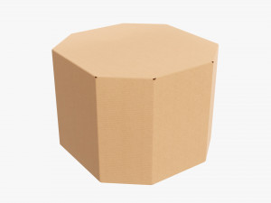 Corrugated cardboard paper box packaging 10 Modelo 3D