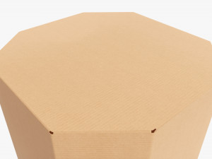 Corrugated cardboard paper box packaging 10 Modelo 3D