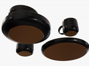 Dinnerware set 01 bowl mug dinner salad plate platter 3D मॉडल