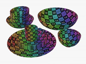 Dinnerware set 02 bowl mug dinner salad plate platter 3D Model