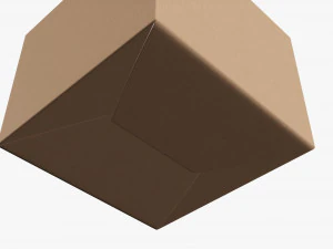 Gable box cardboard food packaging 02 3D Model