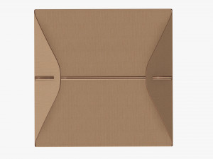 Gable box cardboard food packaging 02 Modelo 3D