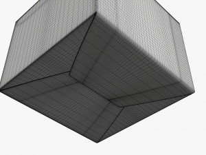 Gable box cardboard food packaging 02 white Modelo 3D