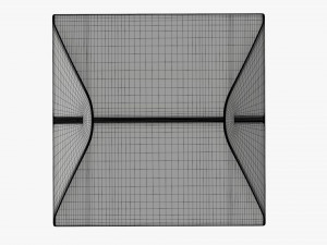 Gable box cardboard food packaging 02 white Modelo 3D