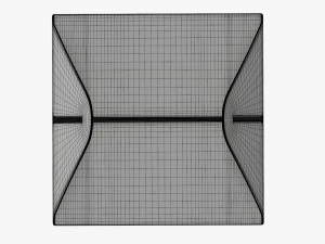 Gable box cardboard food packaging 02 white 3D Model