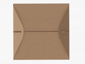 Gable box cardboard food packaging 03 3D Model