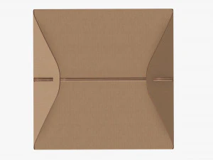 Gable box cardboard food packaging 03 3D Model
