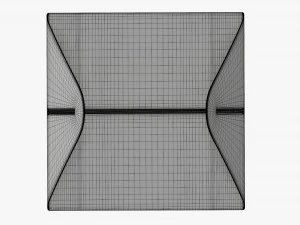 Gable box cardboard food packaging 03 3D Model