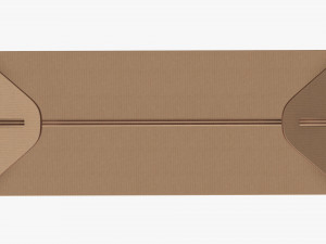 Gable box cardboard food packaging 04 Modelo 3D