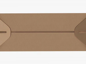 Envase de alimentos de cart&oacute;n caja a dos aguas 04 Modelo 3D