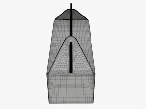 Gable box cardboard food packaging 04 Modelo 3D