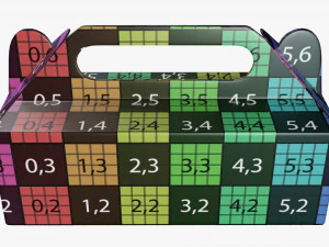 Envase de alimentos de cart&oacute;n caja a dos aguas 04 Modelo 3D