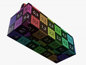 Envase de alimentos de cart&oacute;n caja a dos aguas 04 Modelo 3D
