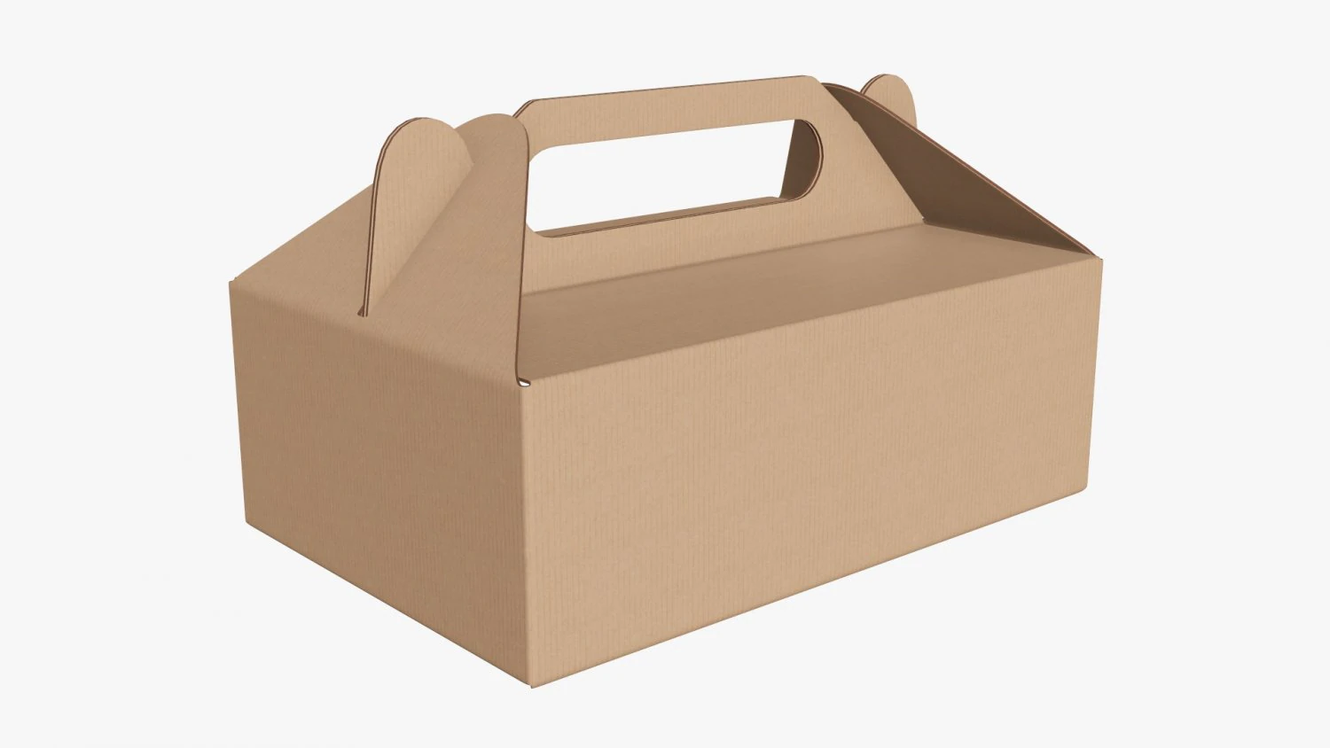 Envase de alimentos de cartón caja a dos aguas 05 Modelo 3D .c4d .max .obj .3ds .fbx .stl .blend