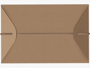 Gable box cardboard food packaging 05 Modelo 3D