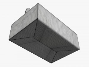 Gable box cardboard food packaging 05 Modelo 3D