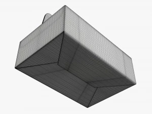 Envase de alimentos de cart&oacute;n caja a dos aguas 05 Modelo 3D