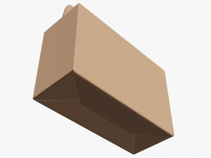 Gable box cardboard food packaging 06 3D Model