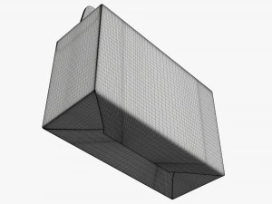 Gable box cardboard food packaging 06 3D Model