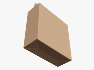 Gable box cardboard food packaging 07 Modelo 3D