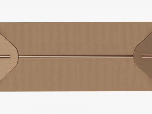 Gable box cardboard food packaging 07 Modelo 3D