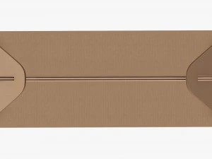 Gable box cardboard food packaging 07 3D Model