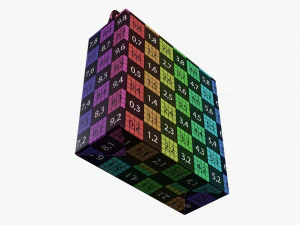 Caja a dos aguas envases alimentarios de cart&oacute;n 07 blanco Modelo 3D