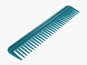 Hair comb plastic type 3 3Dモデル