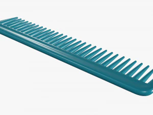 Hair comb plastic type 3 3D Model