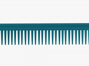 Hair comb plastic type 3 3D Модель