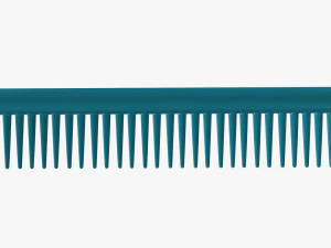Hair comb plastic type 3 3D Model