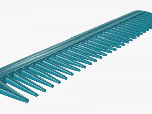 Hair comb plastic type 3 3D Model