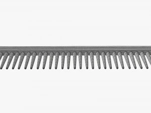 Hair comb plastic type 3 3D Model
