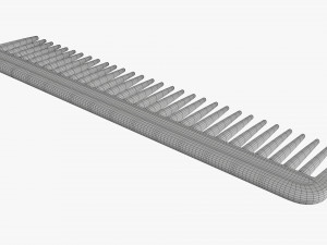 Hair comb plastic type 3 3D Модель