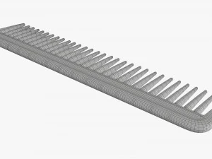 Hair comb plastic type 3 3D Model