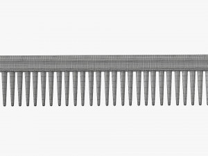 Hair comb plastic type 3 3D Модель