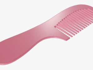 Hair comb plastic type 4 3D Model