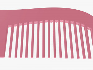Hair comb plastic type 4 3D 모델