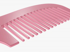 Hair comb plastic type 4 3D Model